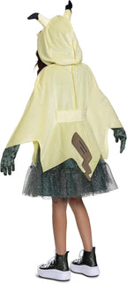 Cosfaire Deluxe Pokemon Mimikyu Girls Costume - Nintendo Pokemon Kids Outfit - Hooded Dress, Belt, Gloves 10-12 - View 2