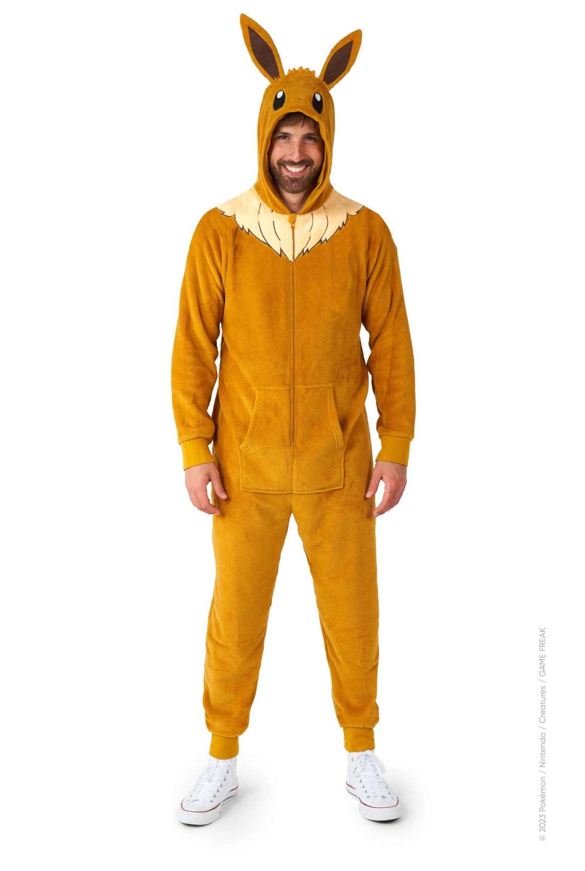 Cosfaire Adult Unisex Onesie - Pokemon One-piece Pajamas - Loose Fit - Including Pockets - Yellow - View 8