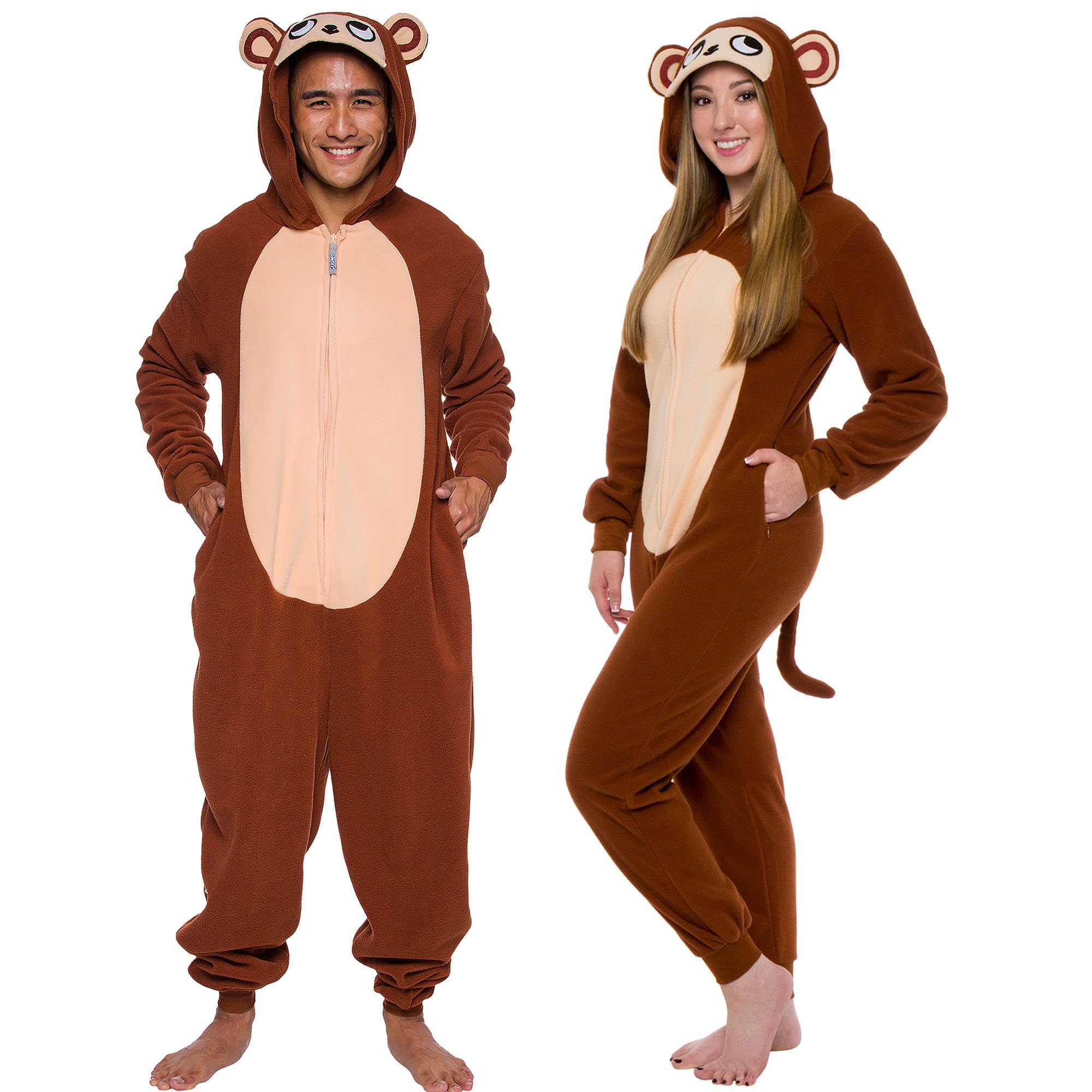 Cosfaire Slim Fit Adult Onesie - Animal Costume - Plush Unisex Halloween One Piece Cosplay Suit for Women and Men - View 34