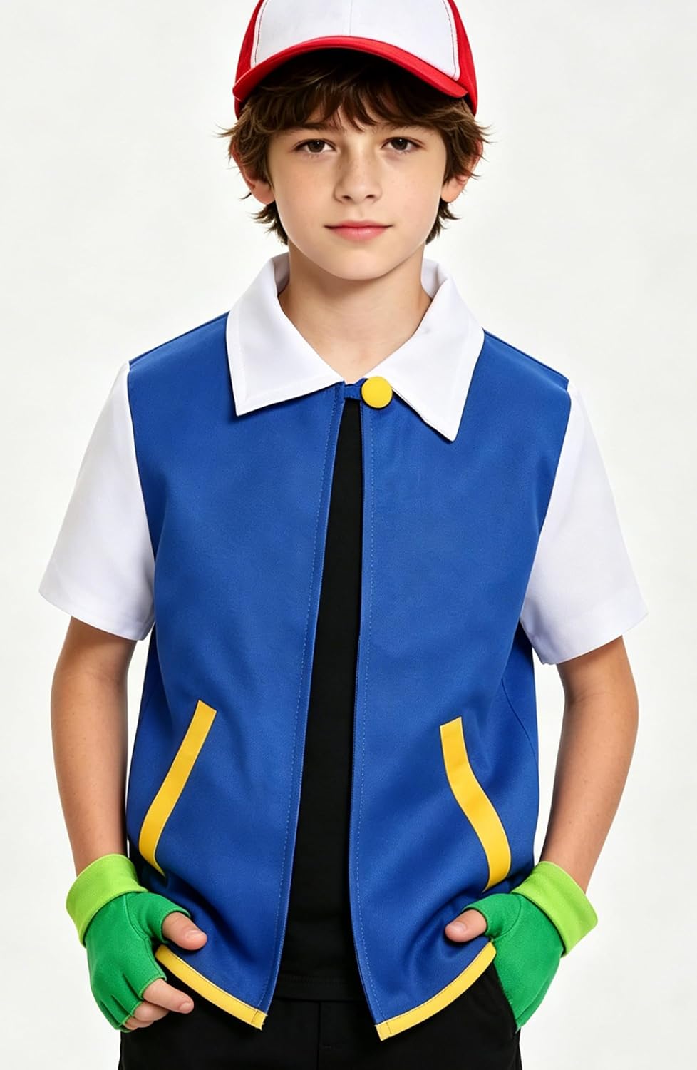 Cosfaire Adult Kids Costume Hoodie Halloween Cosplay Jacket Shirt Gloves Hat Sets for Trainer - View 3