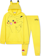 Cosfaire Pokemon Tracksuit Set Boys, Teens, 2 Pc Hoodie Joggers, Anime Hoodie Sweatpants Kids Clothes Teen Apparel, Gifts for Boys