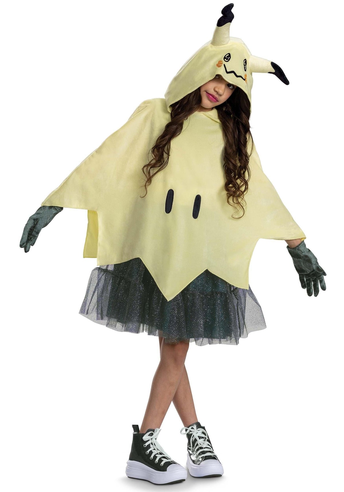 Cosfaire Deluxe Pokemon Mimikyu Girls Costume - Nintendo Pokemon Kids Outfit - Hooded Dress, Belt, Gloves 10-12 - View 7
