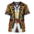 Cosfaire Anime Pirate Captain Tee Tuxedo T-Shirt Funny Cosplay Costume Tee Crewneck Short Sleeve Casual Top Unisex - View 7