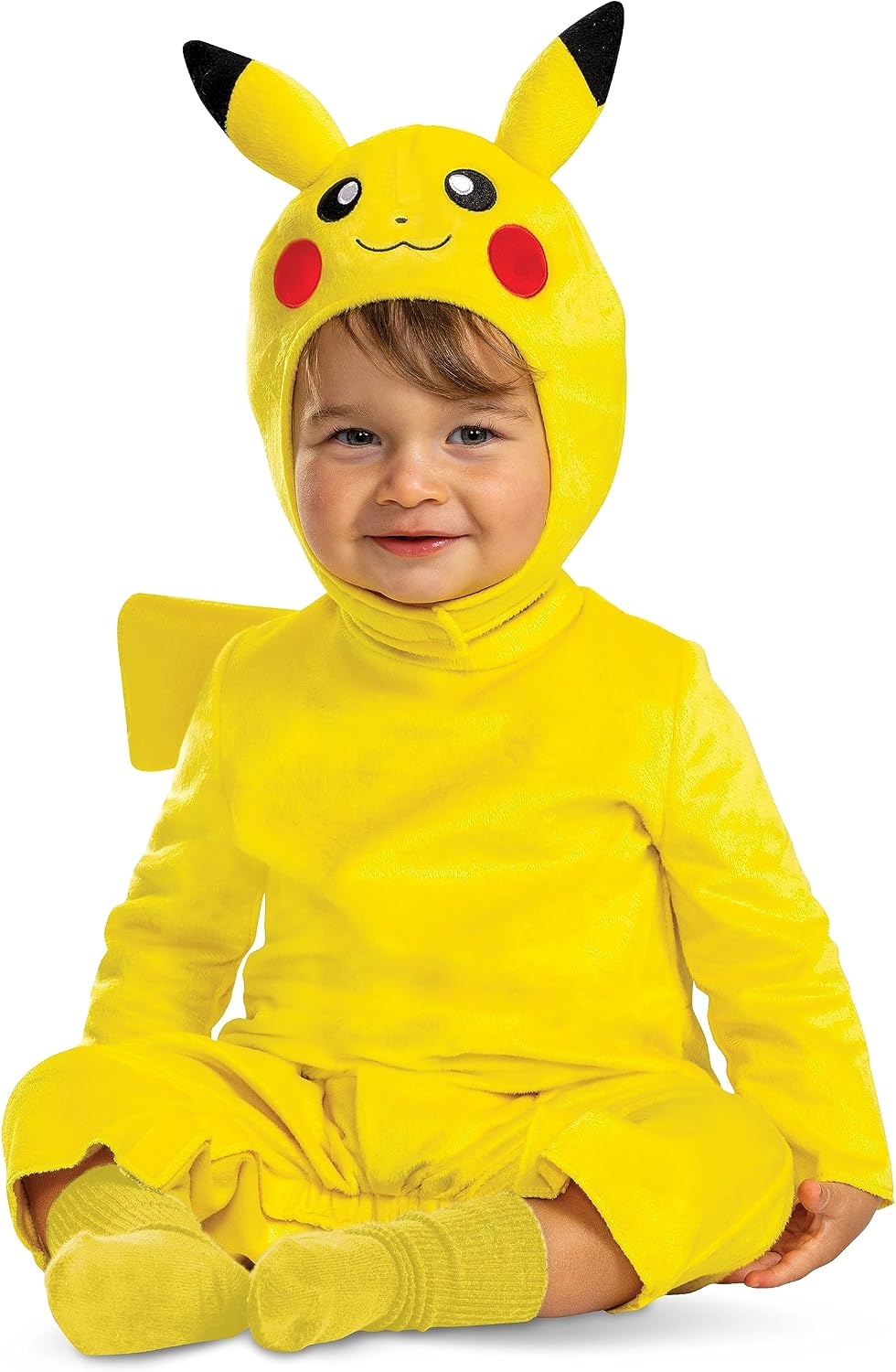 Cosfaire Pikachu Costume Romper, Pokemon Toddler Outfit and Headpiece - View 3