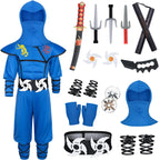 Cosfaire Kids Ninja Costume - Muscle Ninja Costume Suit with Deluxe Ninja Toys for Little Boys & Girls Halloween Cosplay Dress Up - View 7