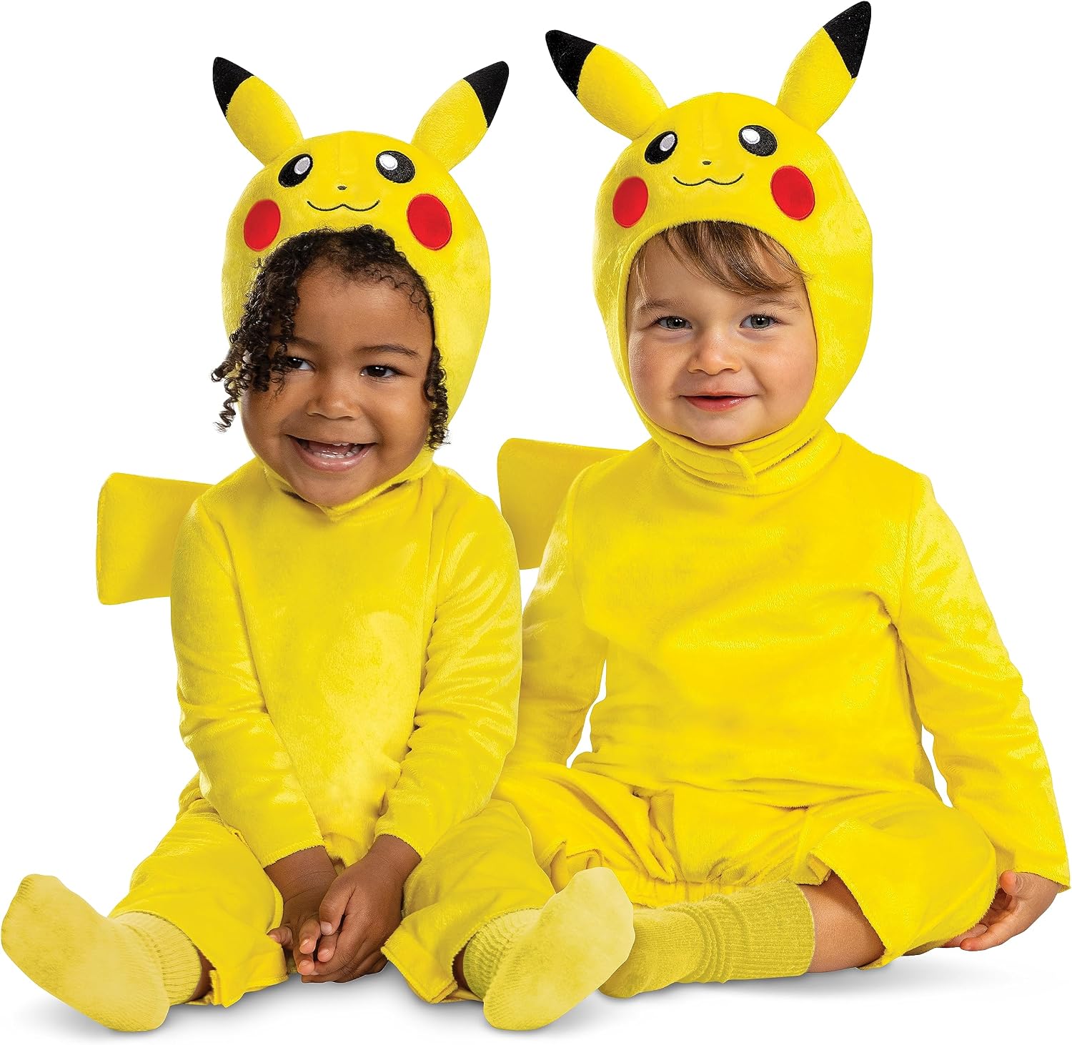 Cosfaire Pikachu Costume Romper, Pokemon Toddler Outfit and Headpiece
