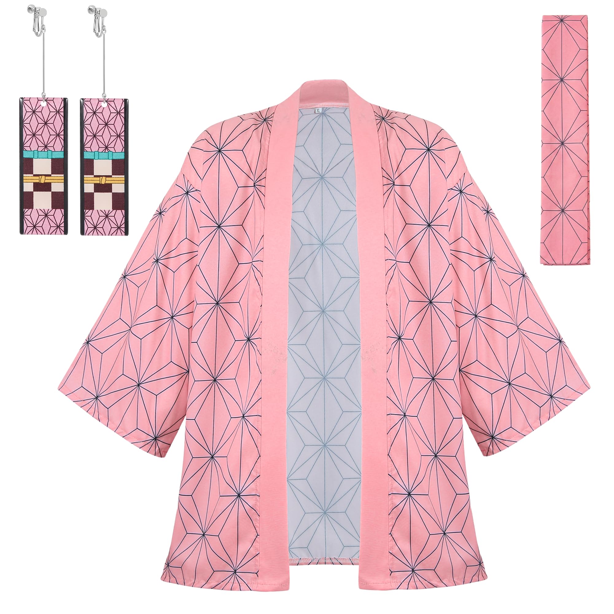 Cosfaire Anime Robes Tanjiro Cosplay Costume Zenitsu Kimono - View 10