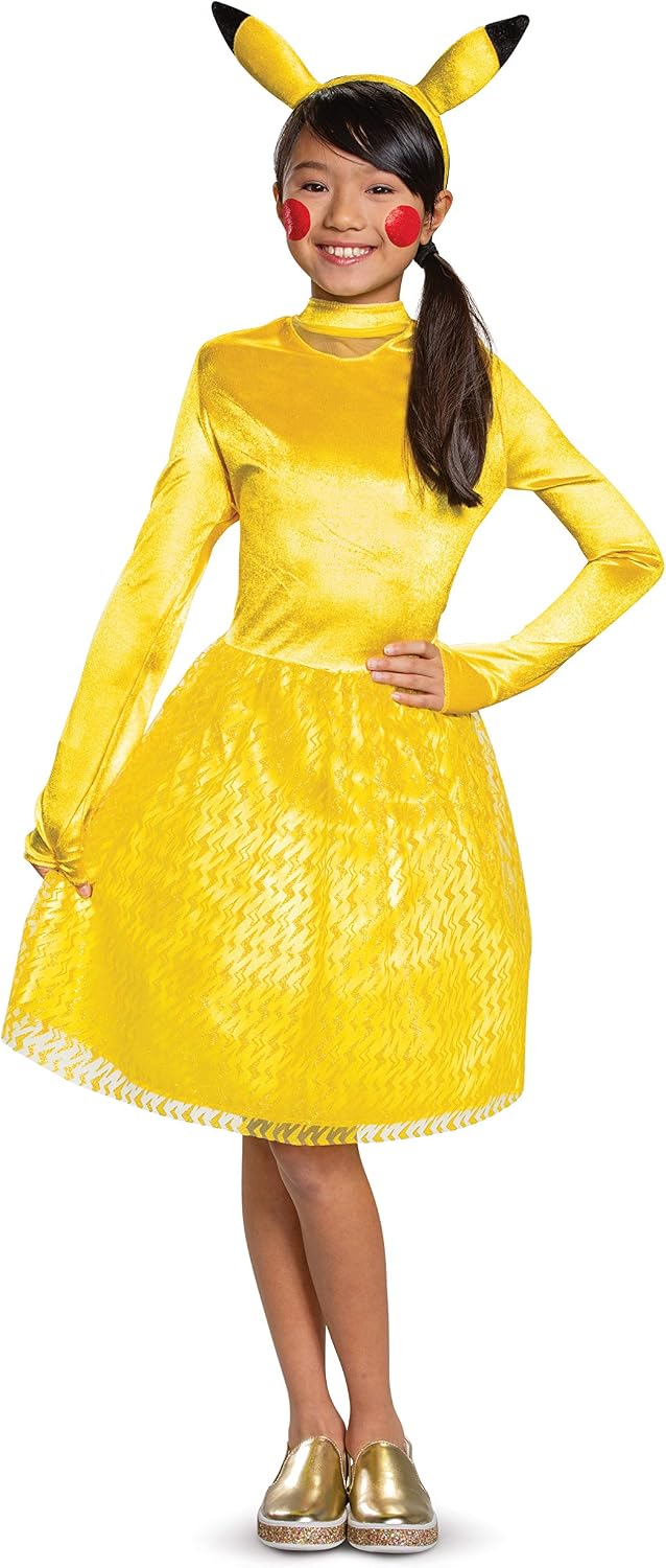 Cosfaire Pikachu Pokemon Classic Child Girls Costume