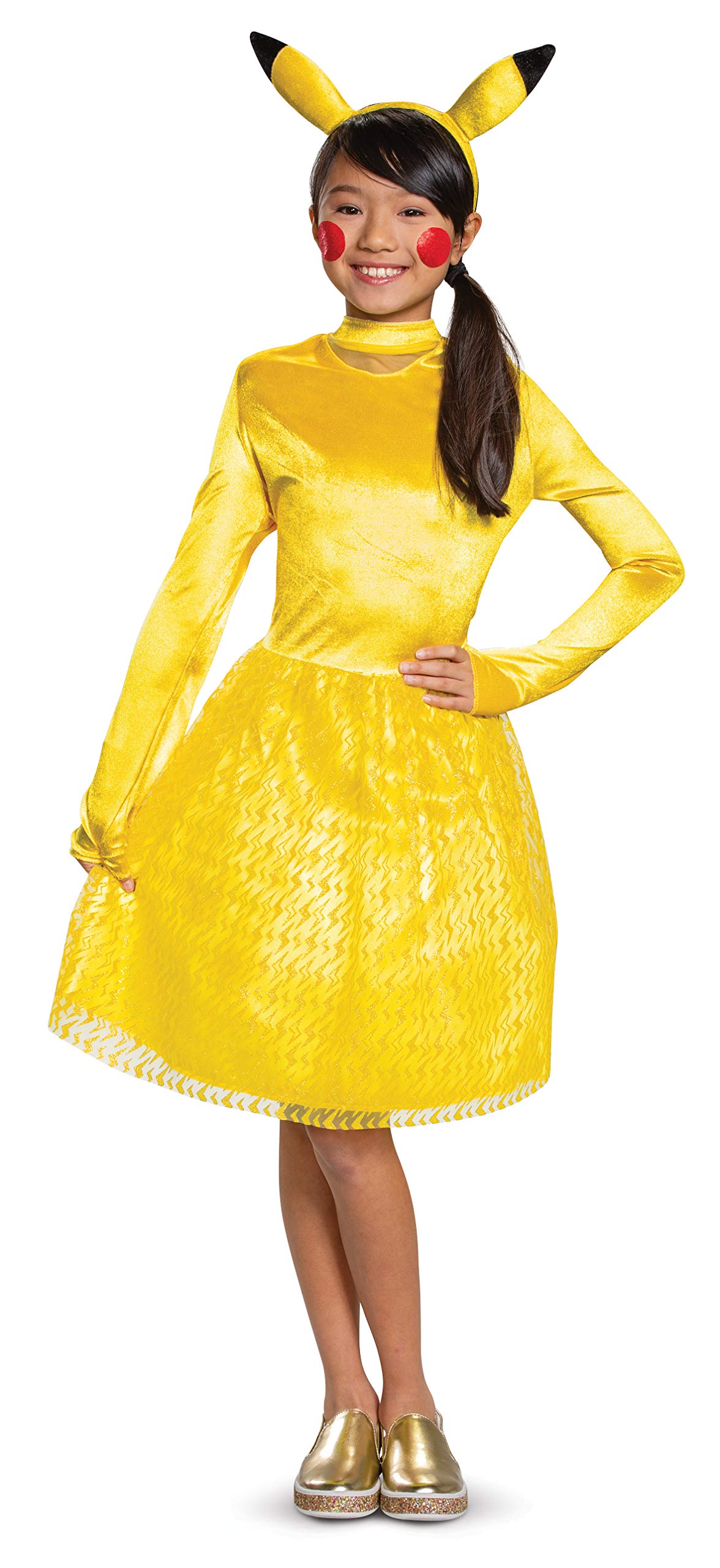 Cosfaire Pikachu Pokemon Classic Child Girls Costume - View 3