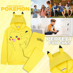 Cosfaire Pokemon Tracksuit Set Boys, Teens, 2 Pc Hoodie Joggers, Anime Hoodie Sweatpants Kids Clothes Teen Apparel, Gifts for Boys - View 2