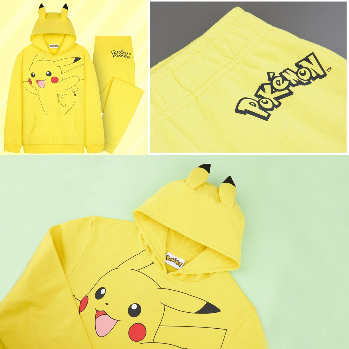 Cosfaire Pokemon Tracksuit Set Boys, Teens, 2 Pc Hoodie Joggers, Anime Hoodie Sweatpants Kids Clothes Teen Apparel, Gifts for Boys - View 5