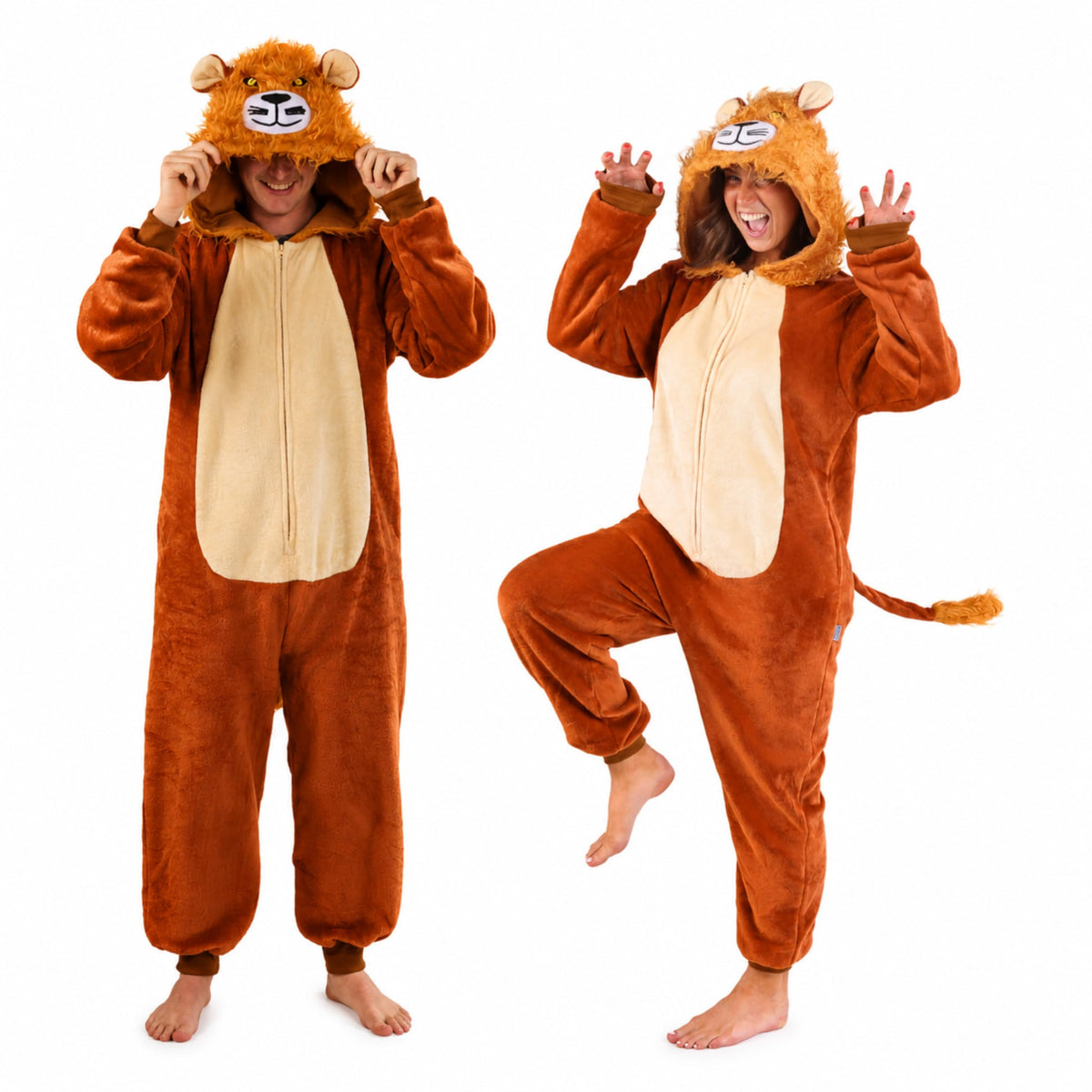 Cosfaire Slim Fit Adult Onesie - Animal Costume - Plush Unisex Halloween One Piece Cosplay Suit for Women and Men - View 32
