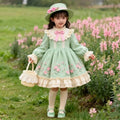 Cosfaire Girls French Floral Lolita Princess Puffy Dress - View 1